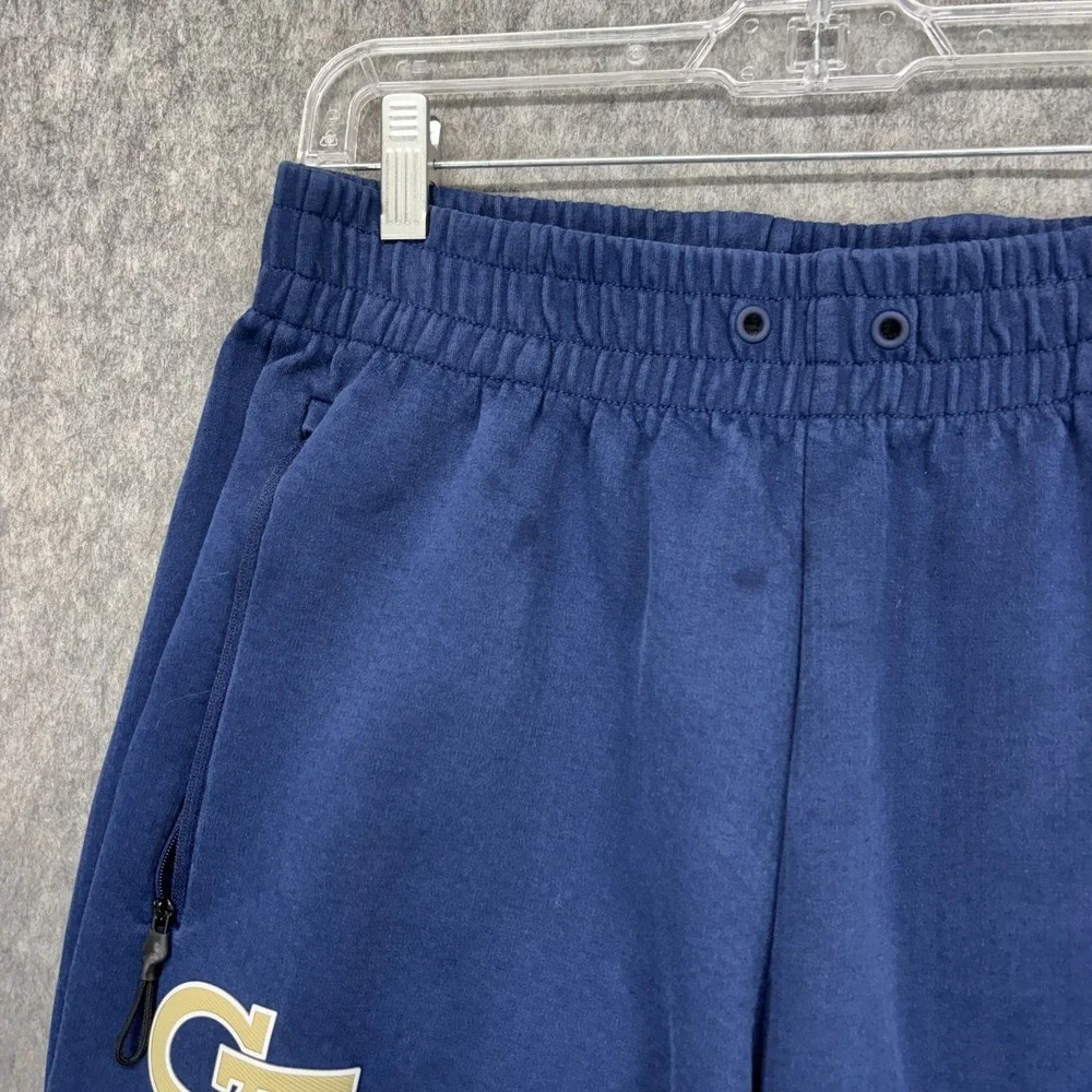 Adidas Georgia Tech Jogger Sweatpants Men's Medium Player Game‎ Issue Blue
